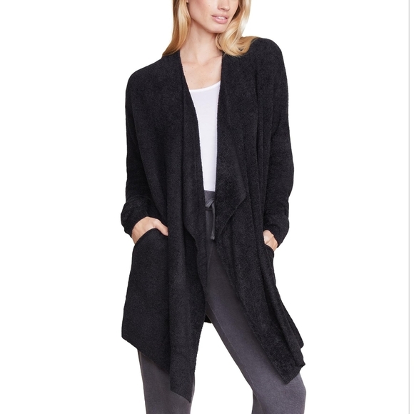 Barefoot Dreams CozyChic Lite Island Wrap In Black Size S/M - Picture 1 of 16